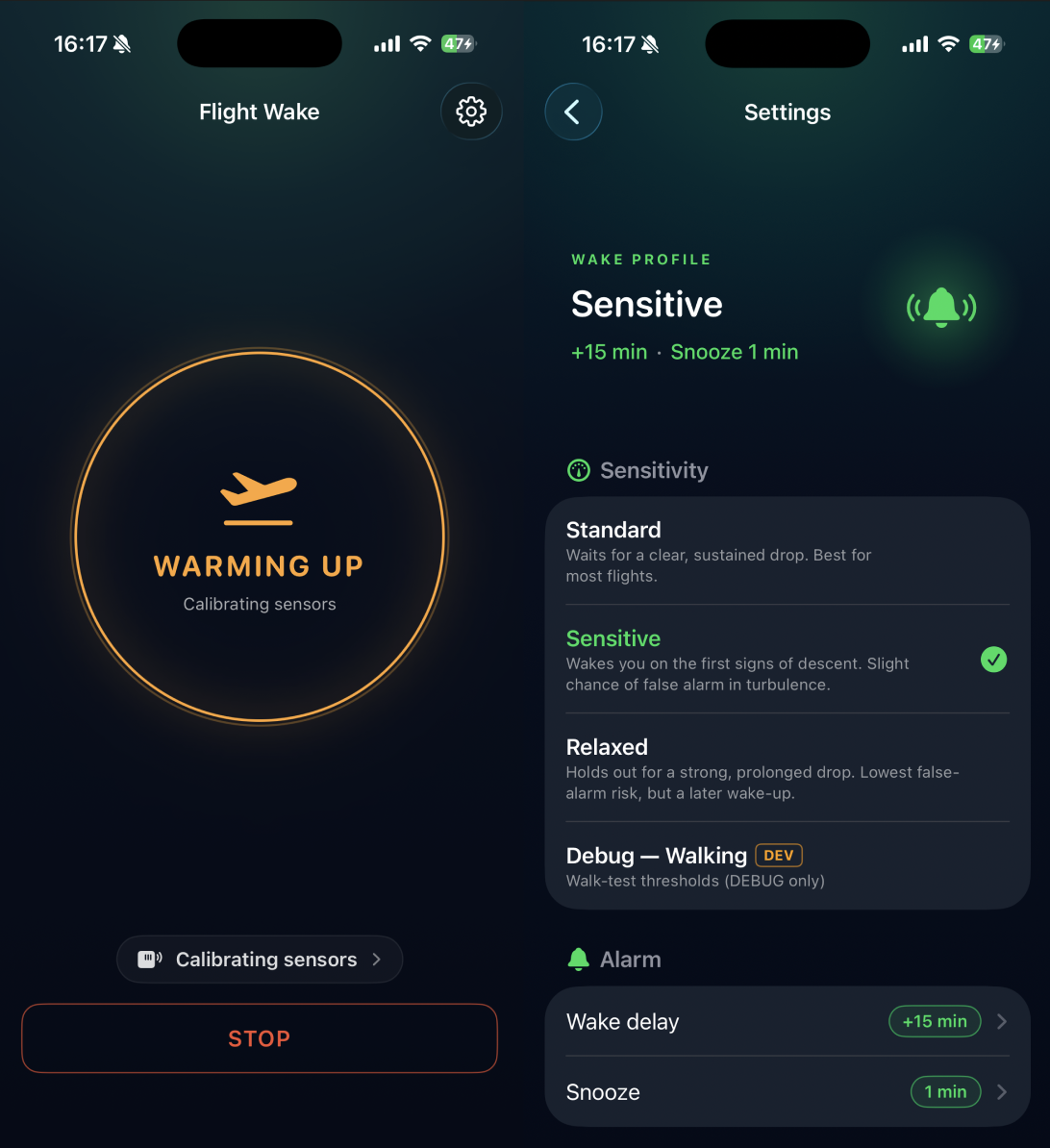 Flight Wake: Descent Alarm hero visual