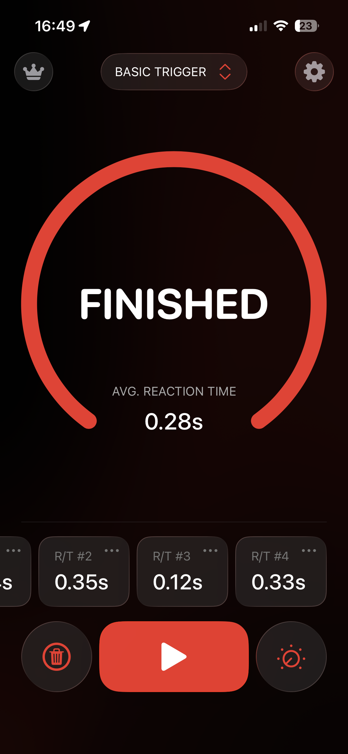 Dry Fire Pro: Gun Shot Timer app screenshot