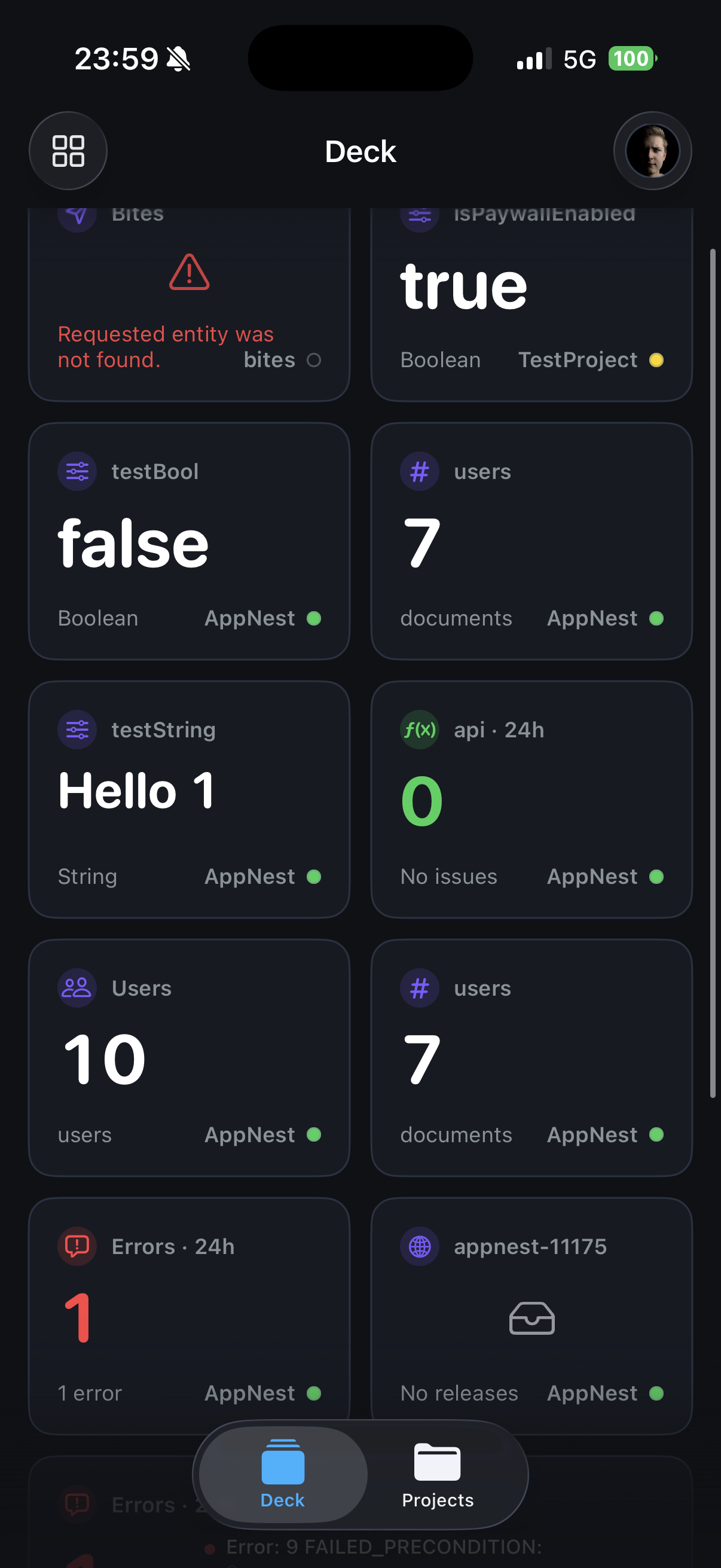 A personalized Firebase dashboard