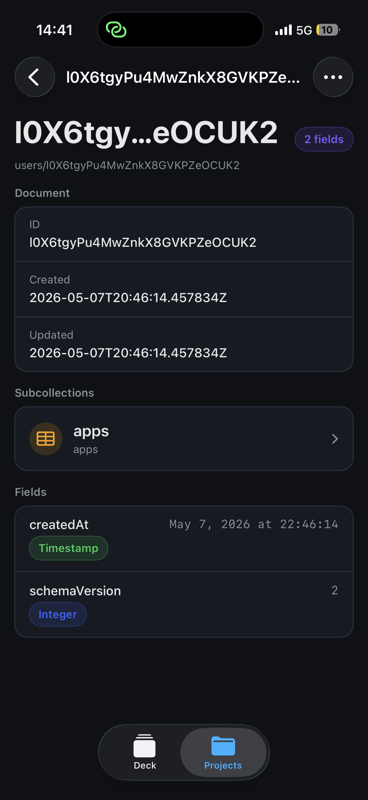 Firestore document editor on the go