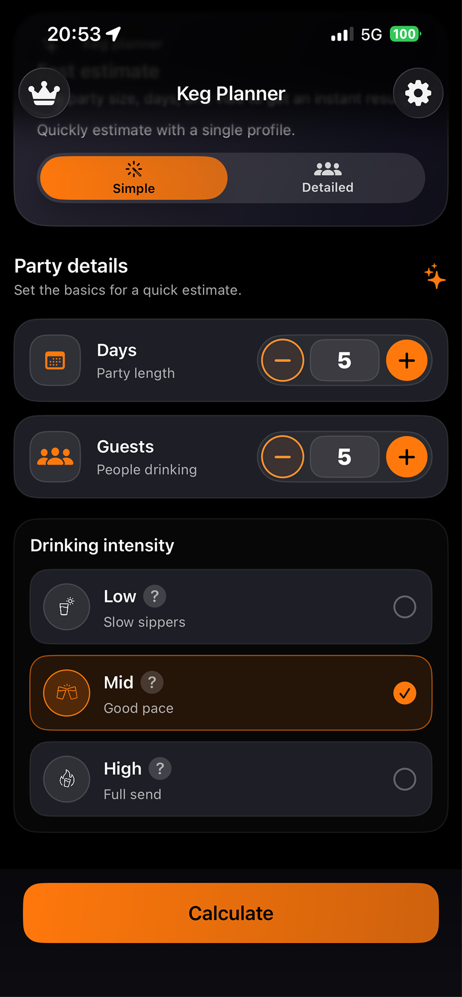 Quick planning in seconds
